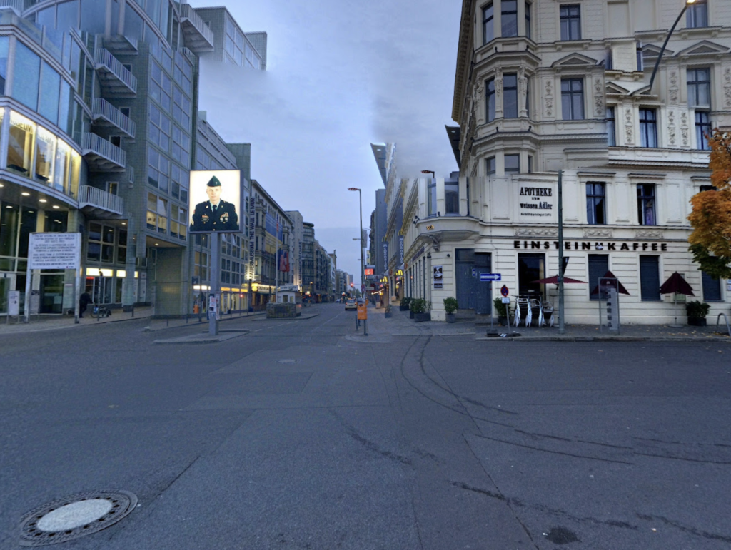 Point Charlie à Berlin en Allemagne.