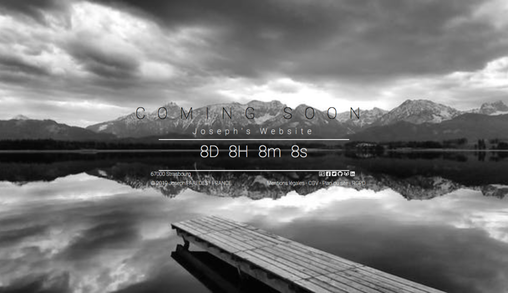 website with JavaScript countdown